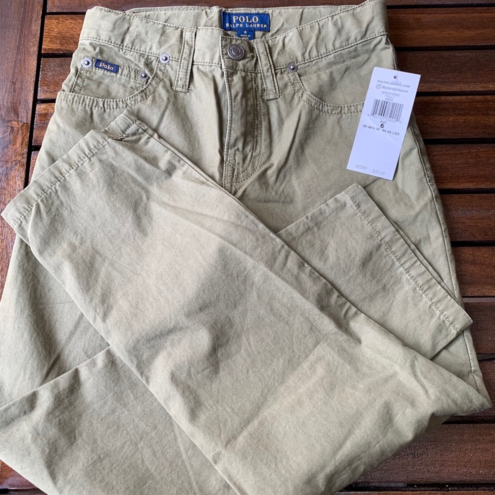 NWT Ralph Lauren Polo Boys Pants Size 6